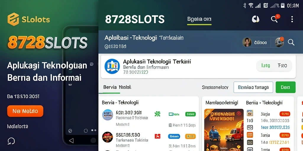 Antarmuka sederhana dan fungsional dari 8728SLOTS.