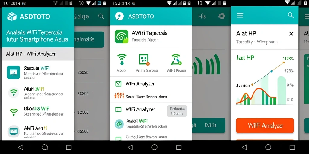 Antarmuka ASDTOTO menampilkan analisis jaringan WiFi dengan jelas dan informatif.