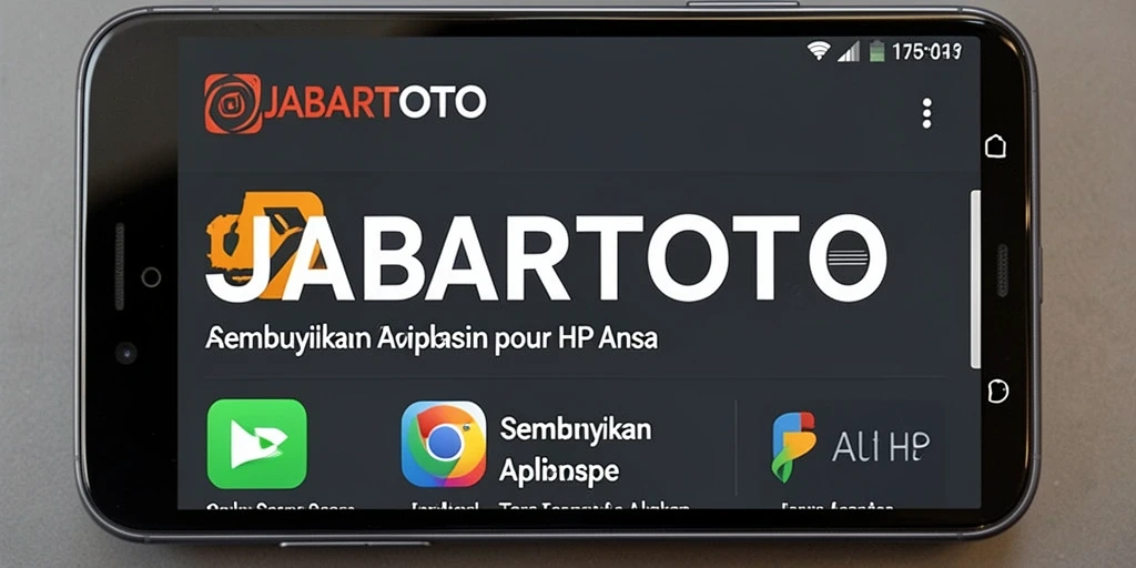 Tampilan antarmuka pengguna JABARTOTO untuk menyembunyikan aplikasi.