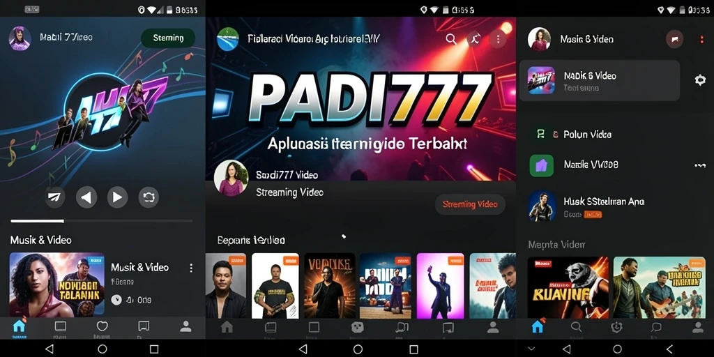 Tampilan antarmuka PADI777 untuk streaming video yang menarik dan mudah diakses.